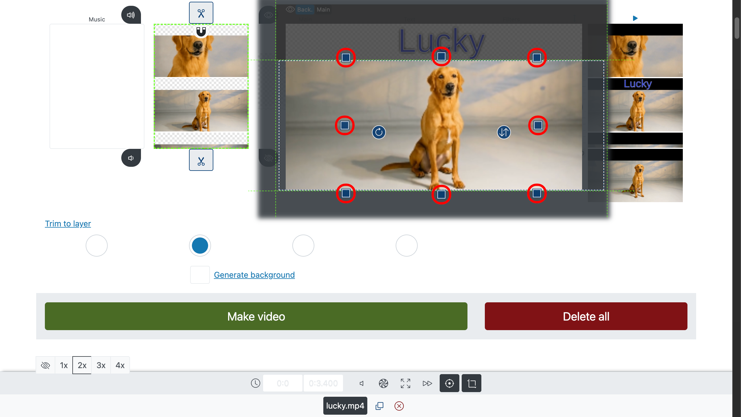 Lägg till text i video - text ovanför videon